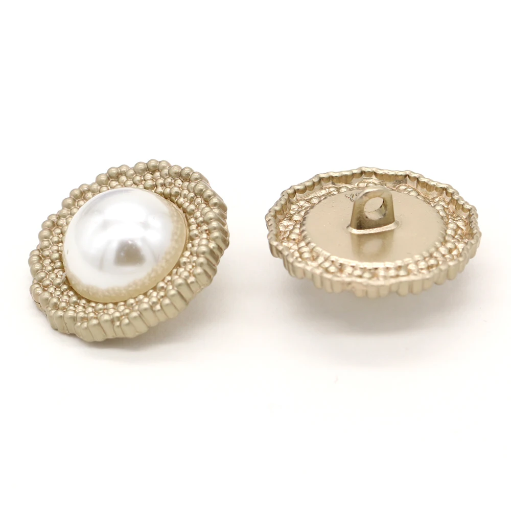 Большие металлические жемчужные пуговицы EQUBO 6 шт. 20/25/30 мм для женского пальто