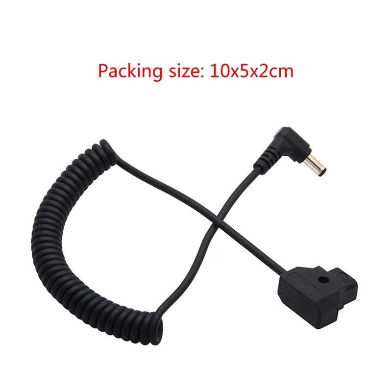 

D-Tap Dtap Male to DC 5.5x2.5mm Power Supply Cable for DSLR Rig D-TAP BMCC BMPC 4K Camera Monitor Power Spring Wire