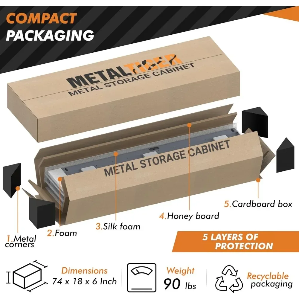 Металлический шкаф для хранения с цифровым замком | Искусство Запираемый офисный