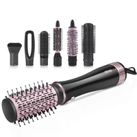 7 in 1 kit hair straightening comb set hair dryer brush multifunctional hot cold wind curling straightening curling iron comb