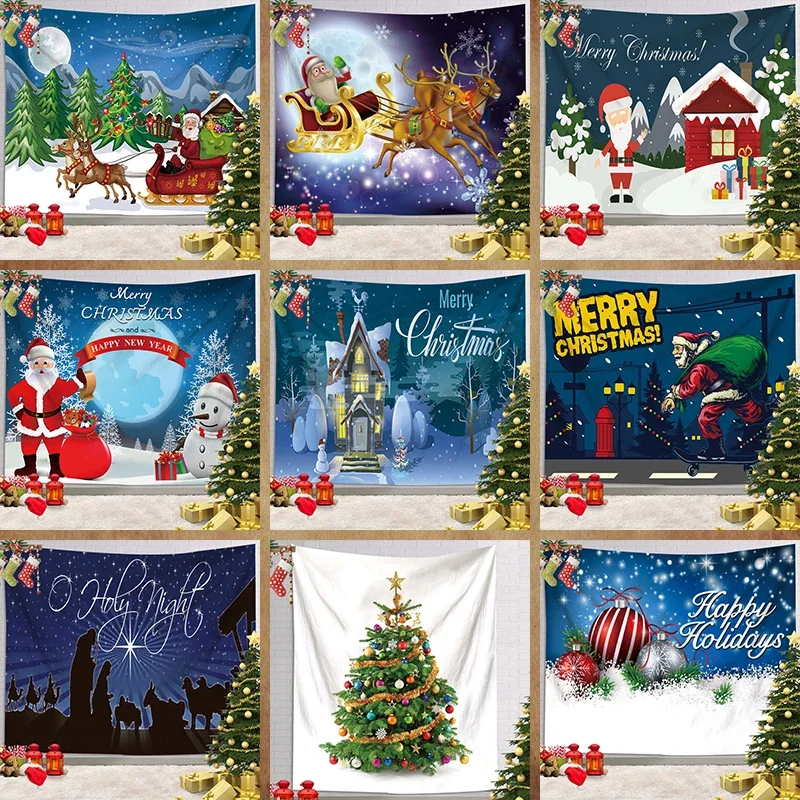 Рождественский гобелен Ashou Настенный декор украшение для комнаты украшения