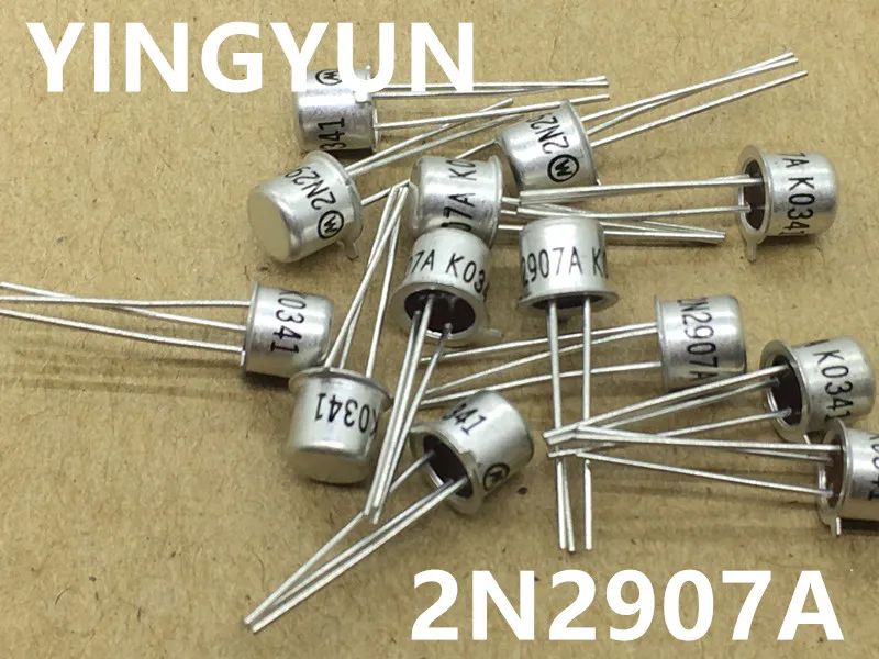 

10 шт./лот 2N2907A 2N2907 PNP 60V 0.6A TO-18 абсолютно новый высокого качества