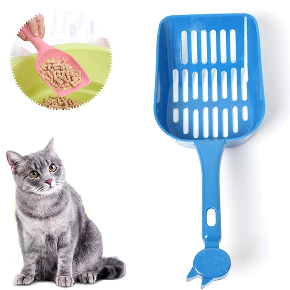 

Cat Litter Shovel Pet Cleanning Tool Plastic Scoop Cat Sand Cleaning Products Toilet for Dog Food Spoons Good Cat Sand Shovel