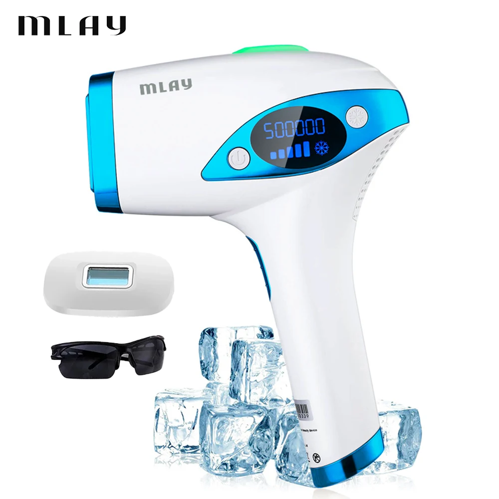 

MLAY T4 Laser Hair Removal Device IPL Home Use Epilator Ice Cooling Permanent Depilador Bikini Body 500000 Flashes for Women Men