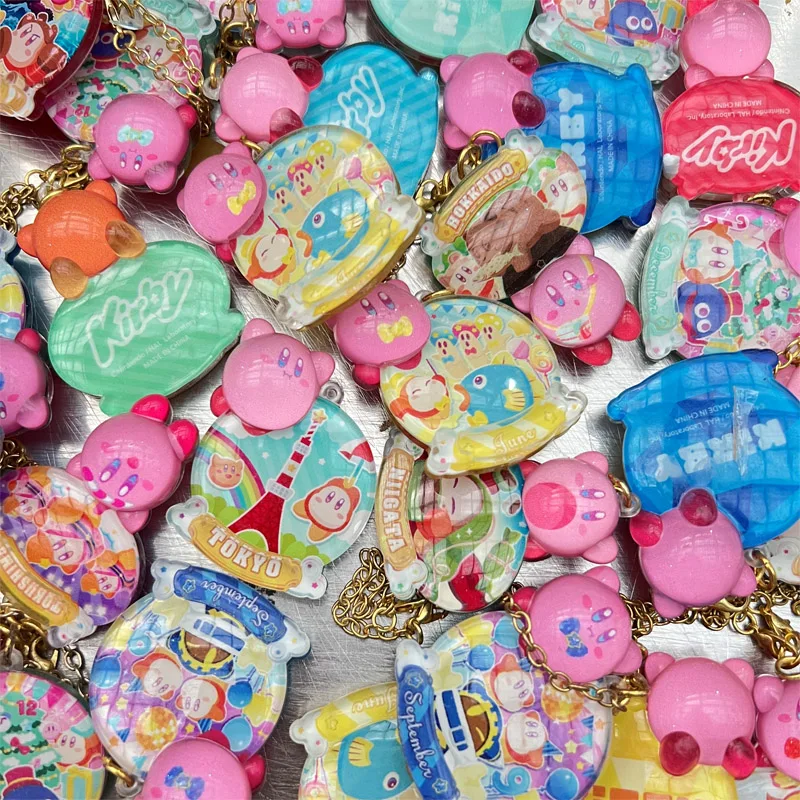 

Bandai Anime Figure Toy for Girls Star Kirby Genuine Capsule Toy Data Cable Doll Gacha Action Figure Cute Keychain Children Toys