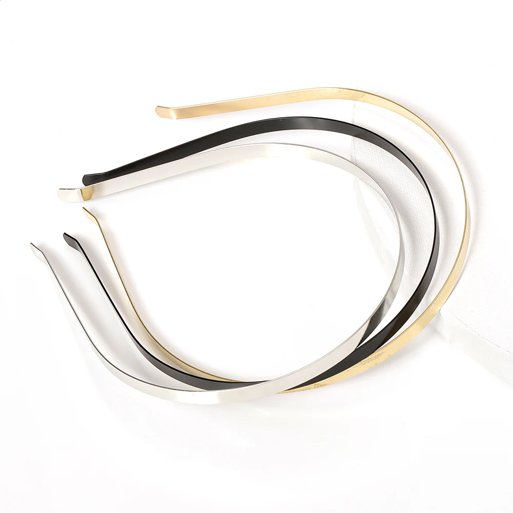 Модные 5 шт. металлические ленты для волос пустая основа женщин свадебный