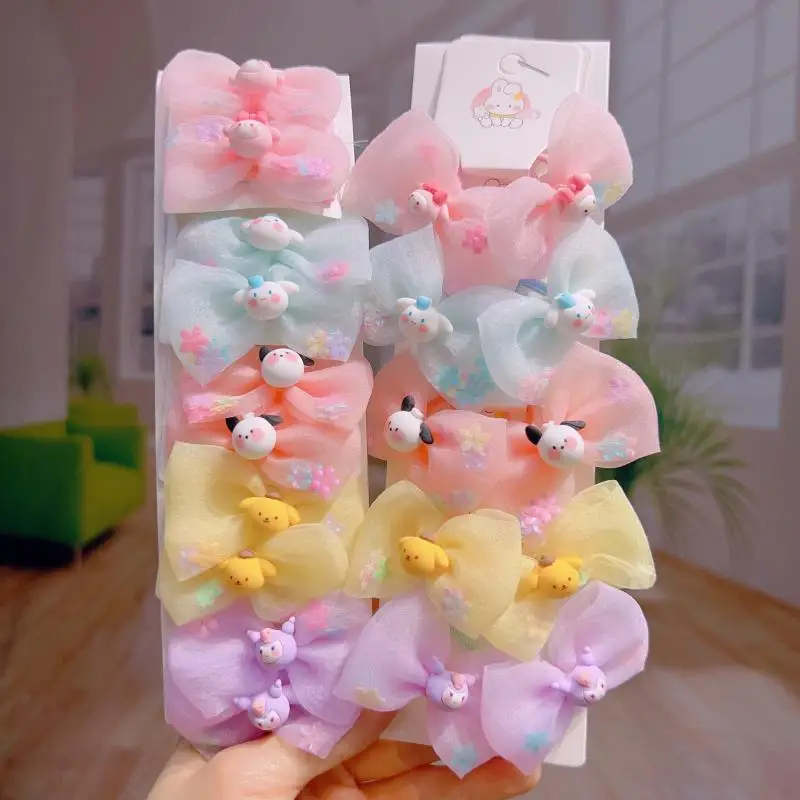 

Новинка Sanrio Kawali Kuromi Mymelody Cinnamoroll погремушка pompurin шпилька для волос Веревка для волос головной убор милый подарок для девочек игрушки для детей