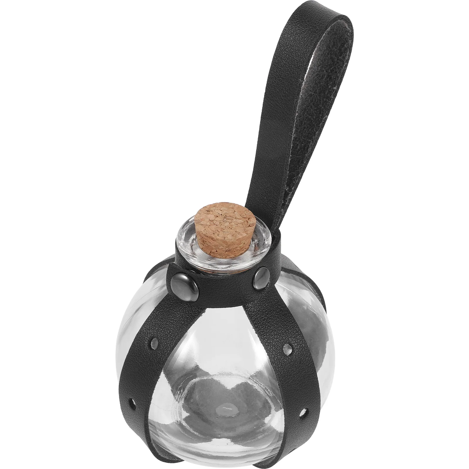 

Sphere Cork Glass Bottle Belt Halloween Portion Bottles Waist Men Small Spherical Medieval