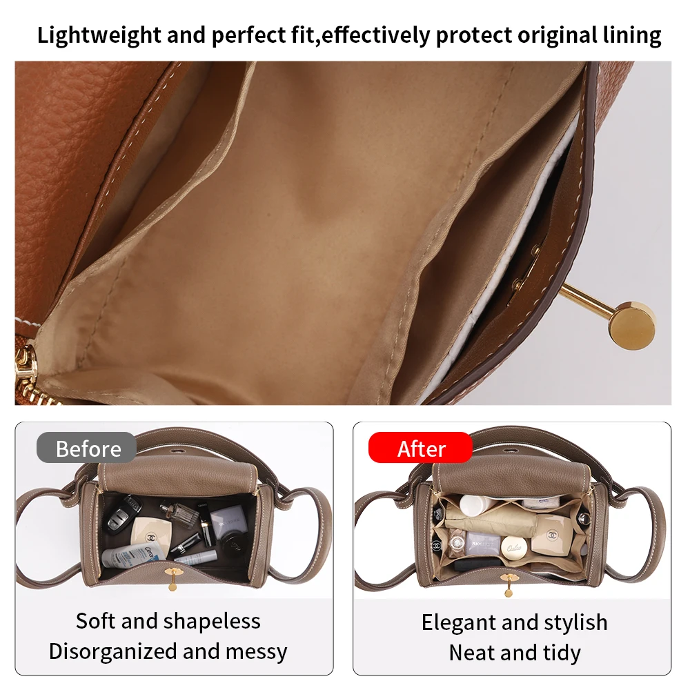 Внутренняя сумка-органайзер WUTA бумажная вставка Dupont для Hermés Lindy Mini 26 30 сумка-тоут