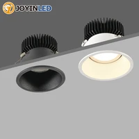 2021 deep anti glare led downlight 7w 12w 20w recessed round led ceiling lamp ac85v 260v indoor lighting warm white cold white