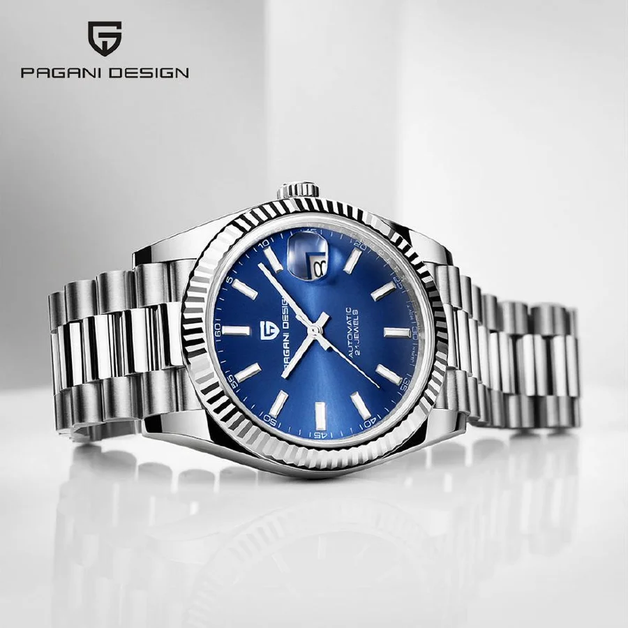 

2020 New PAGANI DESIGN 40MM NH35 Movement Men's Mechanical Watches Blue Luxury Automatic Watch Men 100M Waterproof Watch For Men