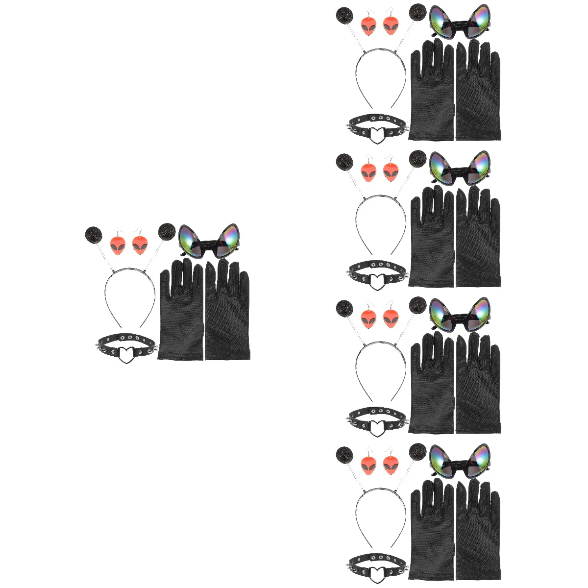 

5 Sets of Party Headband Eyewear Earrings Kids and Adults Supplies