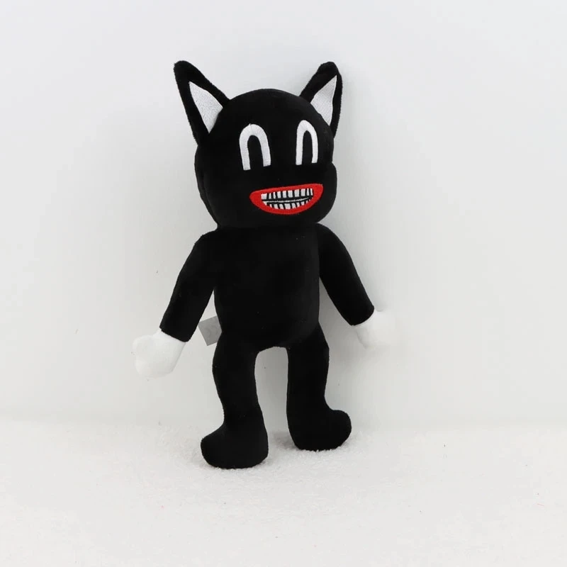 

30cm Legends of Horror Plush Toy Hot Anime Cartoon Black Cat Plushie Soft Stuffed Animal Figure Plush Doll Gift for Kids Boys