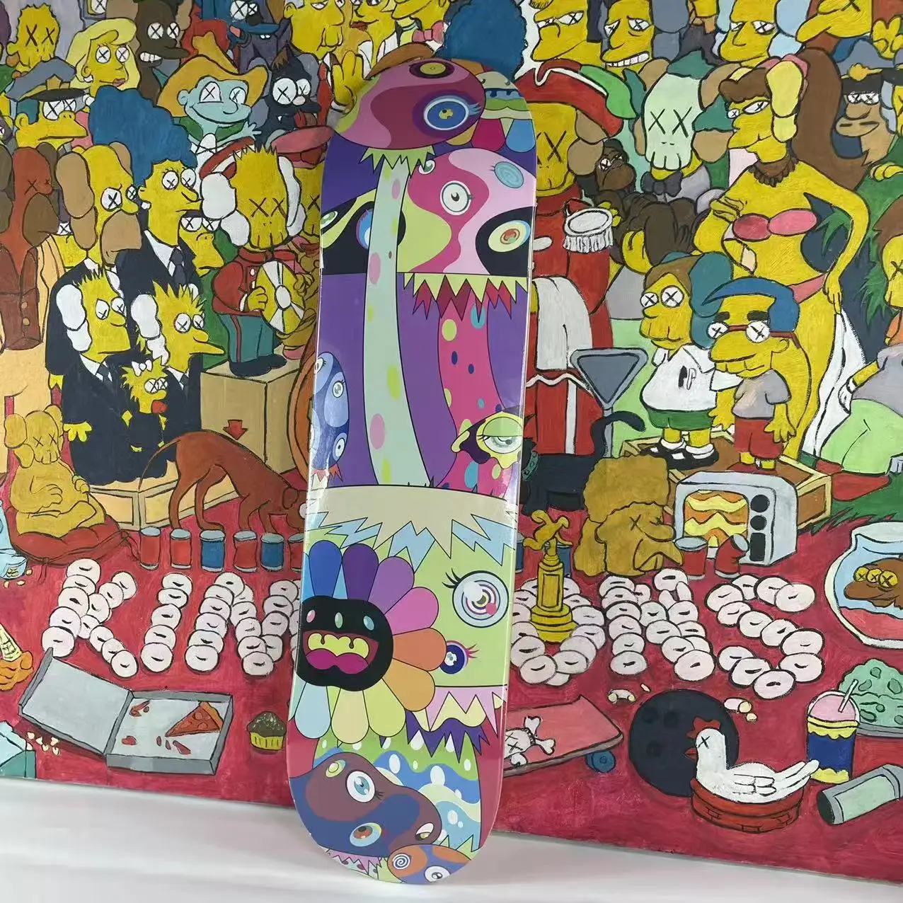 Takashi SKATEBOARD WALL ART Украсьте свои стены с помощью этого уникального TMKK Flower Skateboard Deck Canvas Art. Перевертите, скучное (art.: 3920cc010bfcb) - 3920cc010bfcb