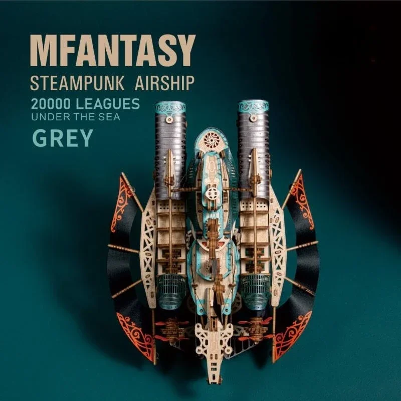 3D деревянная головоломка в стиле стимпанк модель дирижаря наборы строительных