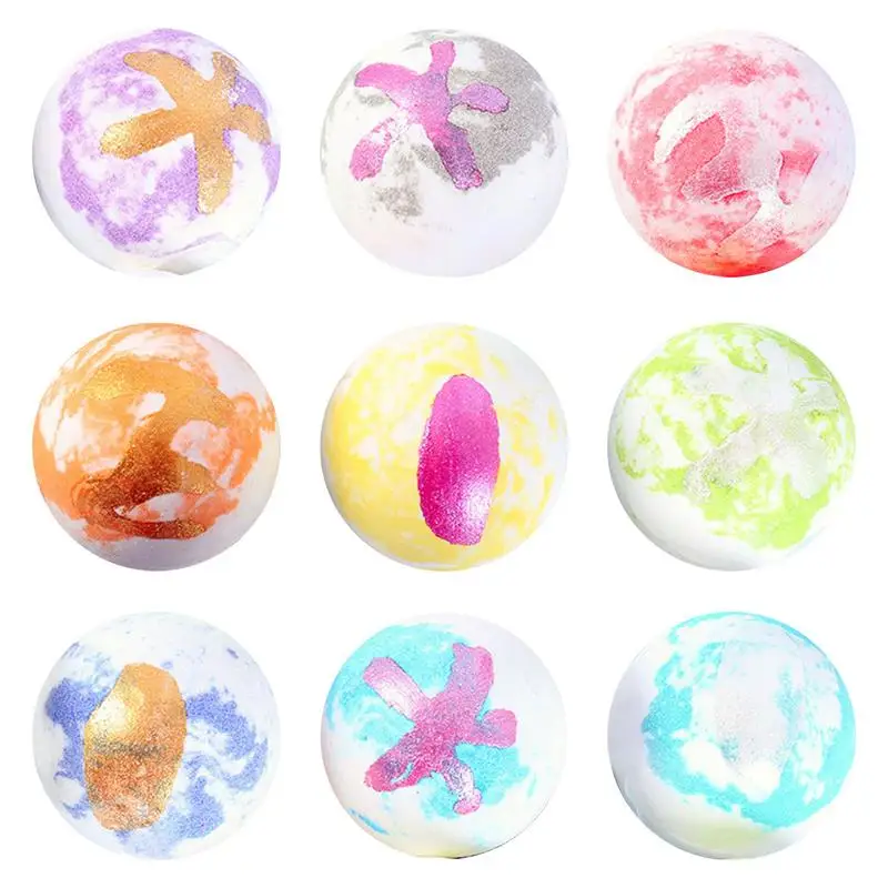 

Bath Bombs Gift Set Shower Bombs For Women 9pcs Handmade Fizzies Bath Ball With Essential Oil And Salt Moisturize Dry Skin