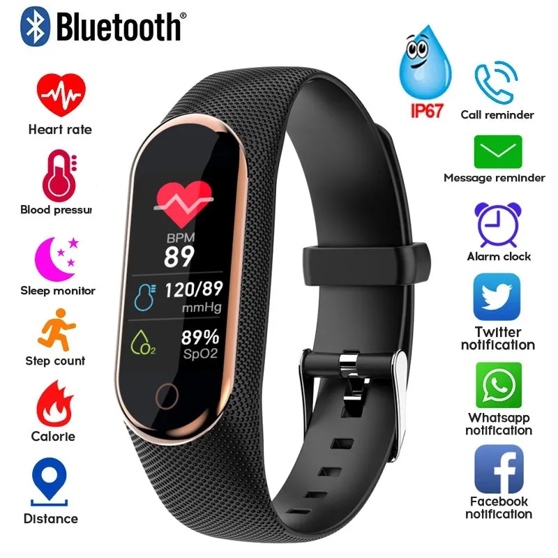 

2023 New M8 Bracelet Fitness Smart Watches Ladies Watch Men Blood Pressure Monitor Sport Smartwatch For Apple/Xiaomi Sale Hot