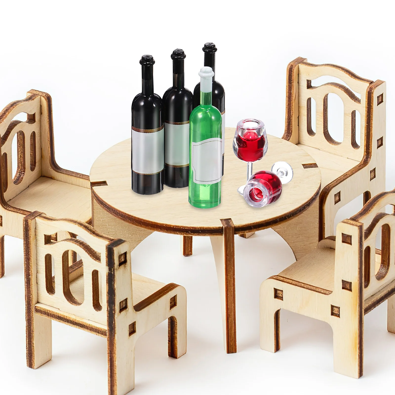 18 шт./компл. мини-игрушки стеклянные маленькие чашки для напитков бутылки