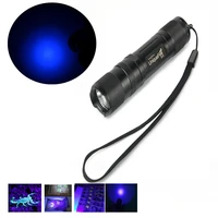 uniquefire s10 uv flashlight mini ultraviolet torch portable uv lamp scorpion bed bug pet urine stains detector by 18650 bettery