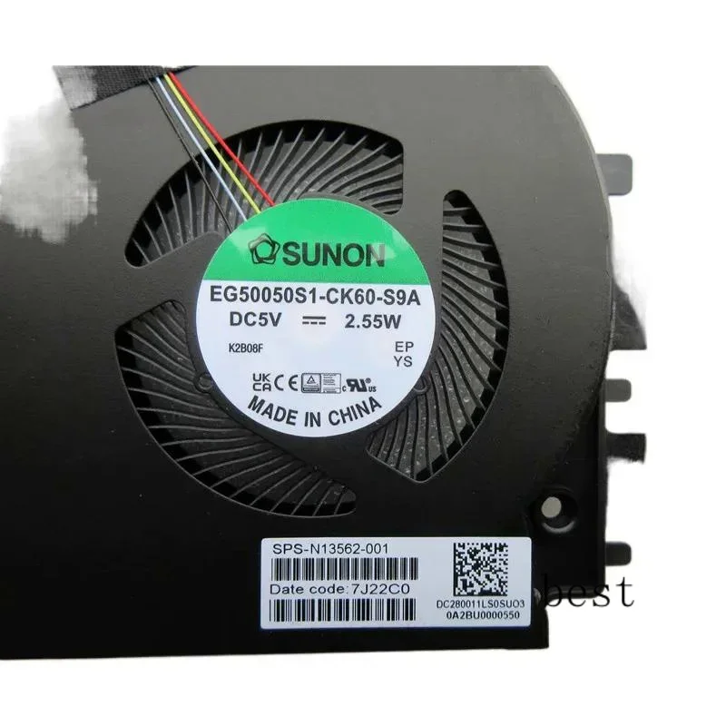 Новинка оригинальный ноутбук центральный процессор вентилятор охлаждения для HP