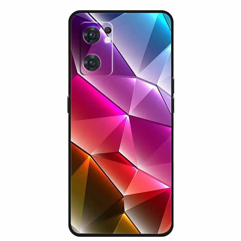 Для Oppo Reno7 5G чехол Роскошная Мягкая силиконовая задняя крышка для телефона Reno 7