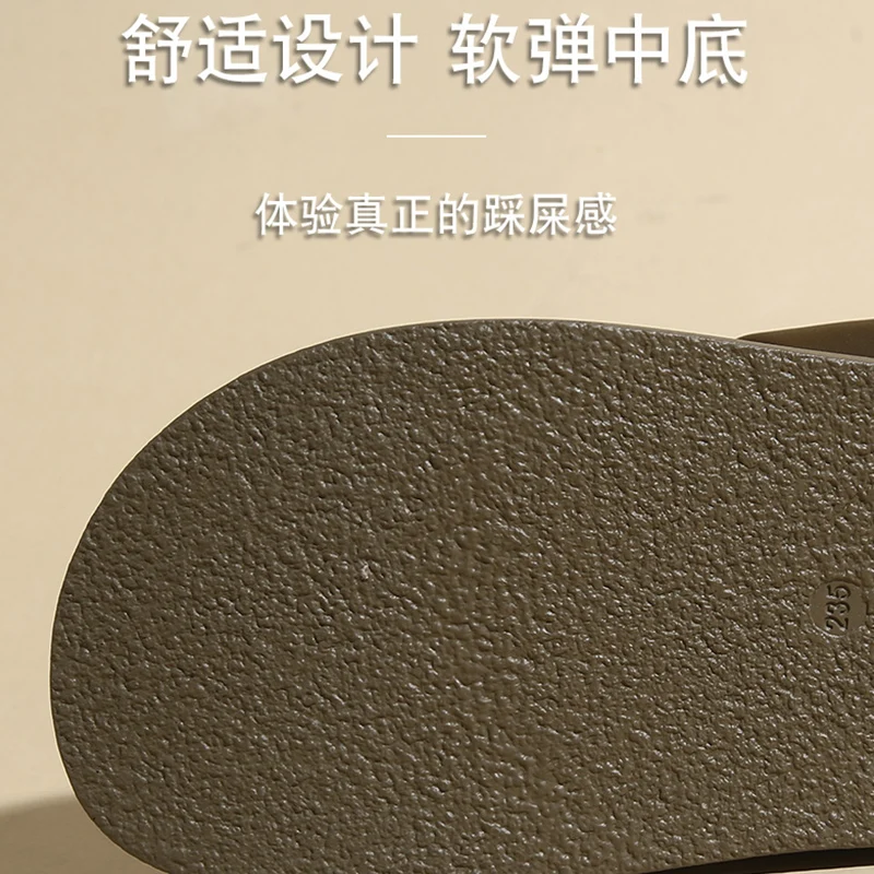 Women's Slippers One Line Slipper Summer Fashion Slippers Women's Casual Household Anti-skid Thick Soled Indoor Open-toe Sandals
