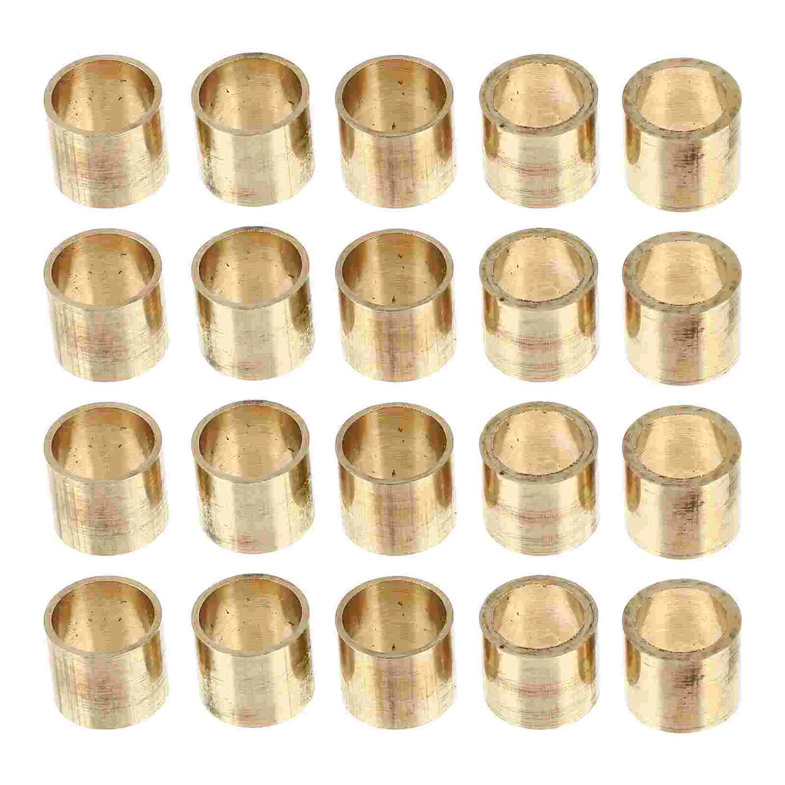 

20pcs Copper Cue Stick Mouthpiece Pool Cue Ferrules Snooker Pool Parts