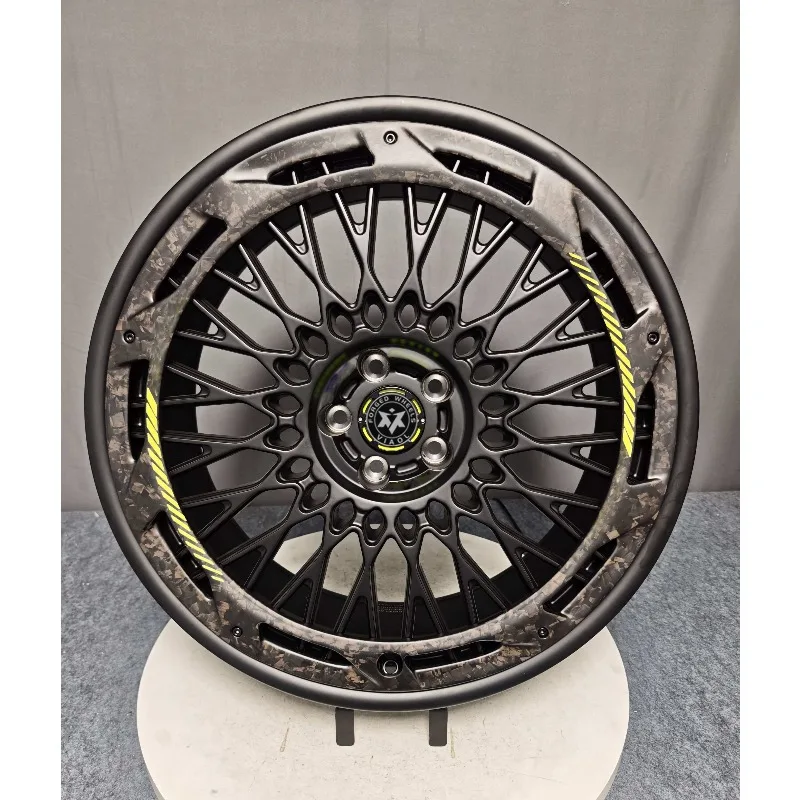 Фото Колесные диски Viaol 18 19 20 21 22 из алюминиевого сплава Aero Forged Carbon Fiber 5x120 5x114.3 5x112 для легковых автомобилей, подходят для G30 F30 RS6 №2