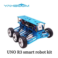 yahboom 6wd off road robotic car designed for uno r3 with wifi camera and sensor module childrens remote control toy car