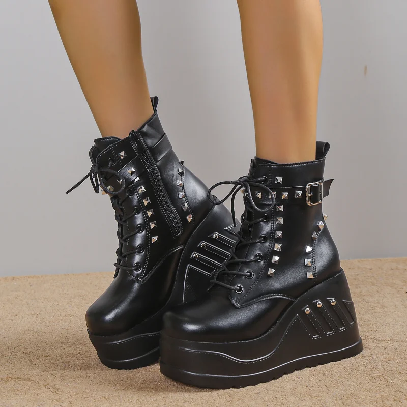 

Женские ботинки челси на платформе, ботинки на танкетке, большой размер 43, 2022