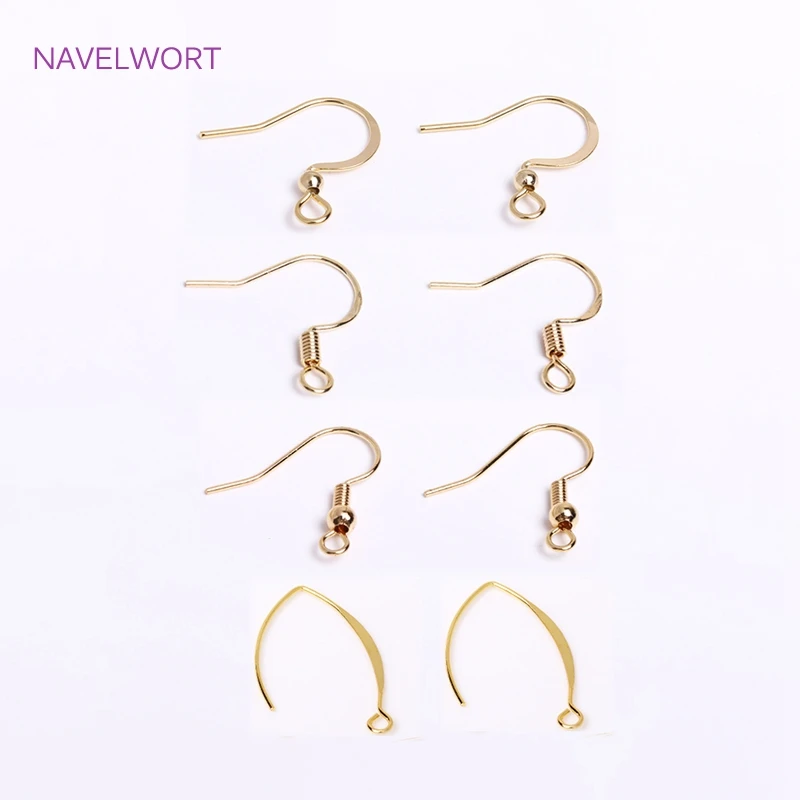 18K Gold Plated Earrings Hook Components Ear Wire,Earrings Accessories,DIY Jewelry Making Earring Findings Accessories