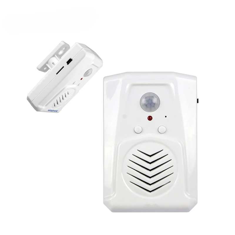 

Wireless Infrared Detector Motion Pir Sensor Motion Activated Sound Alarm Player with Replaceable Voice