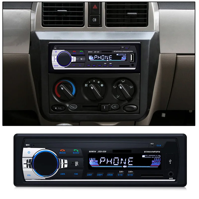 

20-20000Hz Car MP3 player 87.5-108.0MHz Bluetooth Hands-free Interior Useful