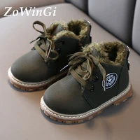 size 21 30 kids martin boots children casual shoes winter girls waterproof snow boots baby toddler shoes boys warm short boots