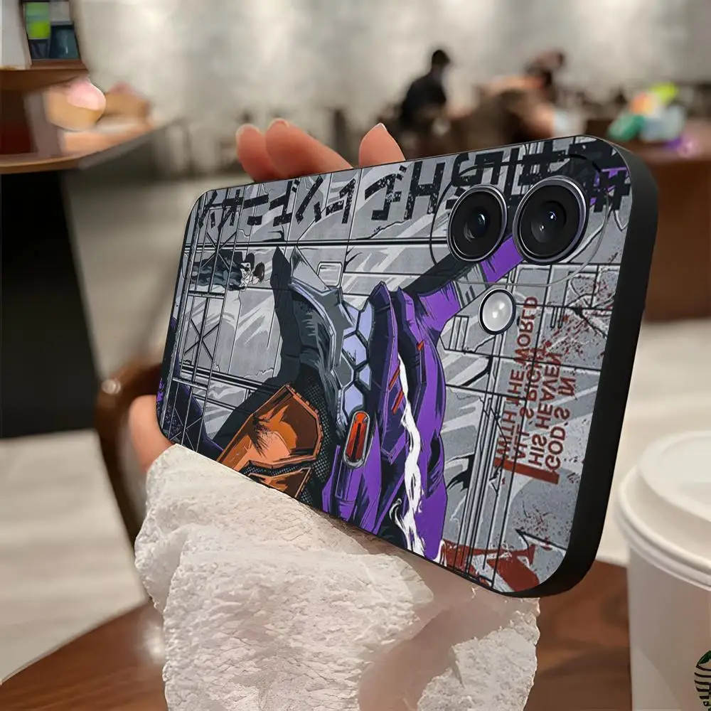 Amine EA-vng-elionES Beauty Phone Case For iPhone 16 15 14 13 12 11 X XR XS 8 Plus Mini Pro Max Soft black Shockproof Cover