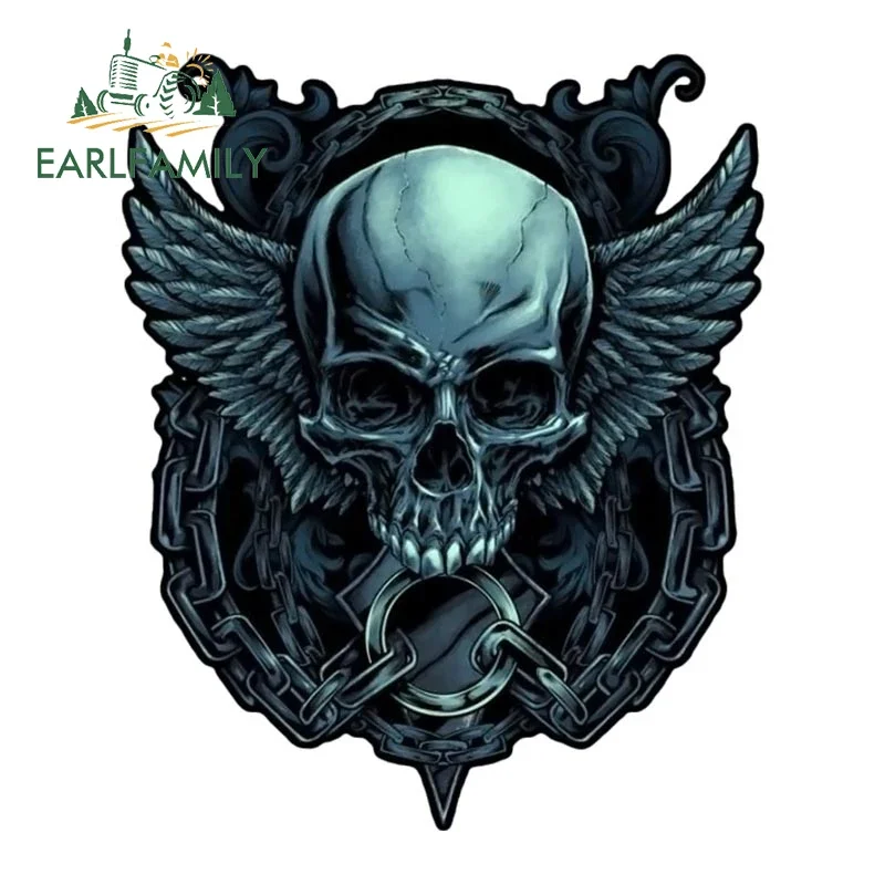 

EARLFAMILY 13 см x 10 см череп пилота военная наклейка для автомобиля спецназ череп наклейка на окно автомобиля наклейки на багажник автомобильные аксессуары