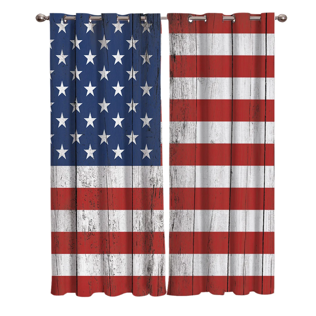 

Tablero de madera Vintage con bandera americana, persianas para ventana, baño, cocina, exterior, decoración, paneles de cortina