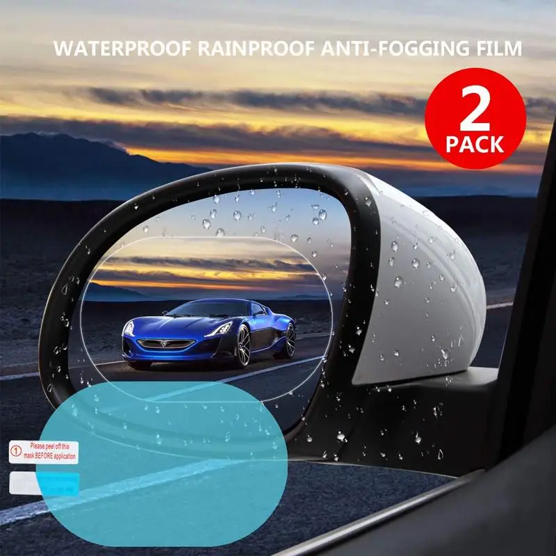 

Car Rain-proof Film Rearview Mirror Waterproof Film Universal Window Glass Clear Anti-Fog Anti-reflective Sticker