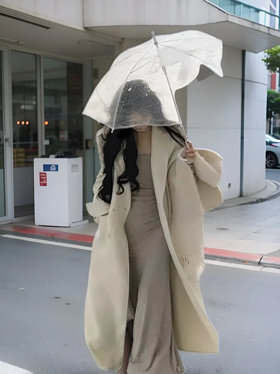 Французское вязаное платье с квадратным воротником и длинными рукавами женское