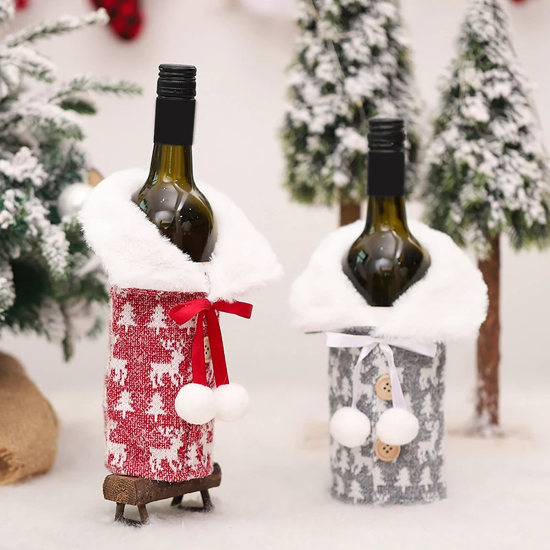 

Чехол для винной бутылки с Санта-Клаусом, рождественские украшения для дома 2022, Женский Декор нового года 2022