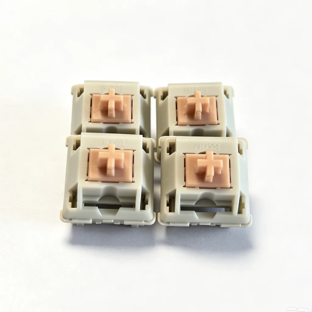 Фото Механический переключатель BSUN Holy Panda Switch 60g Strong Tactile 5pin для горячей замены, кастомные аксессуары, DIY-детали, заводская смазка №2