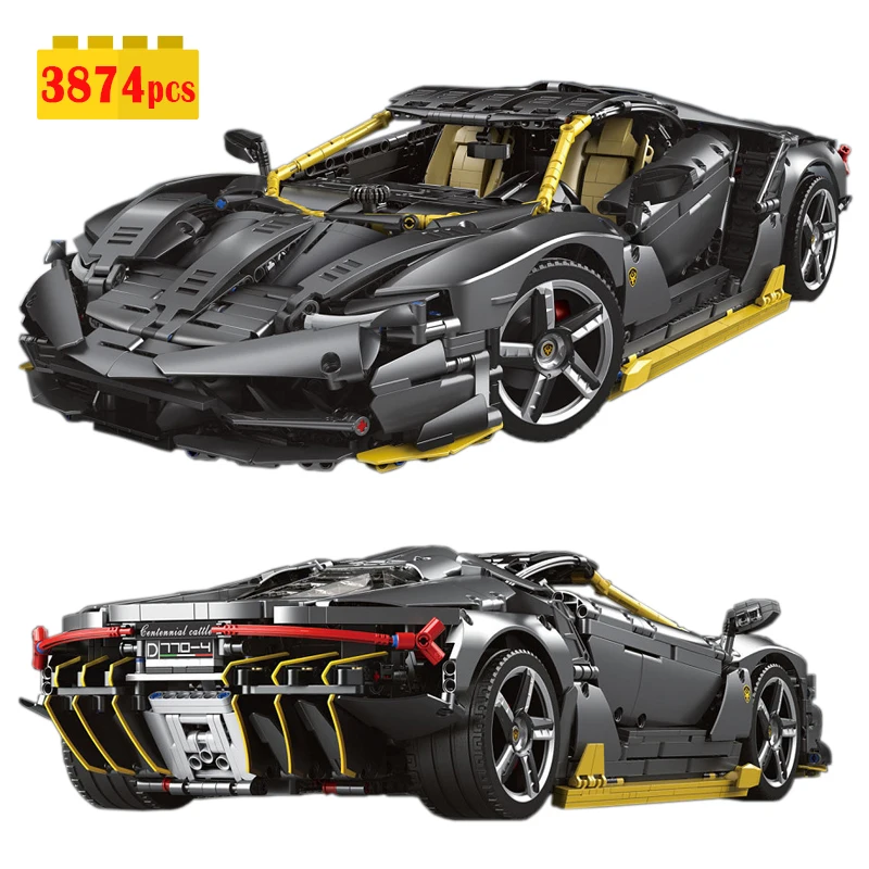 

3874 шт., Детский конструктор «суперкар», в масштабе 1:8