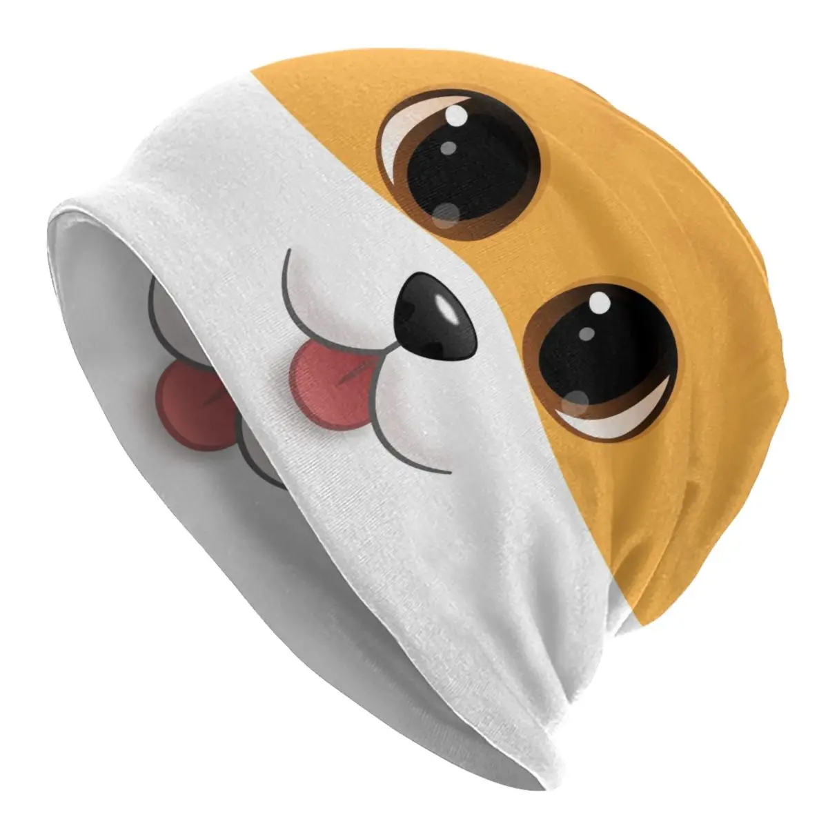 Фото Симпатичные шапочки Corgi Skullies на заказ, унисекс, зимняя теплая вязаная шапка в стиле хип-хоп для взрослых, шапки с капюшоном для собак Pembroke Welsh Corgi №1