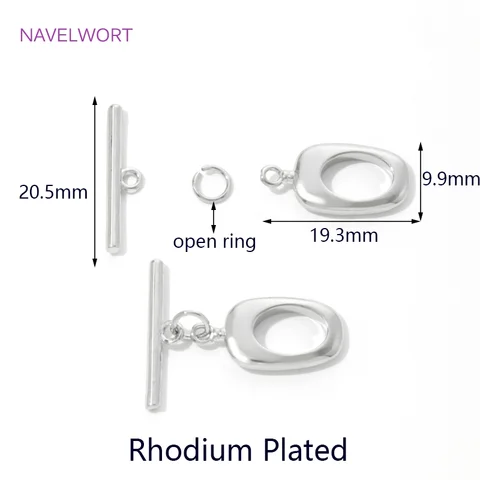 Застежки-переключатели NAVELWORT латунные позолоченные 18К