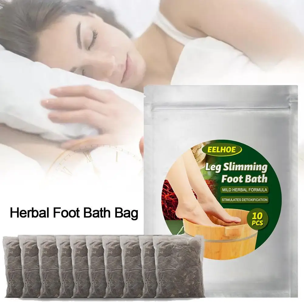 10pcs Chinese Herbal Foot Bath Bag Powder Spa Packs Wormwood Hot Bathing Body Care Relax Detox Health |