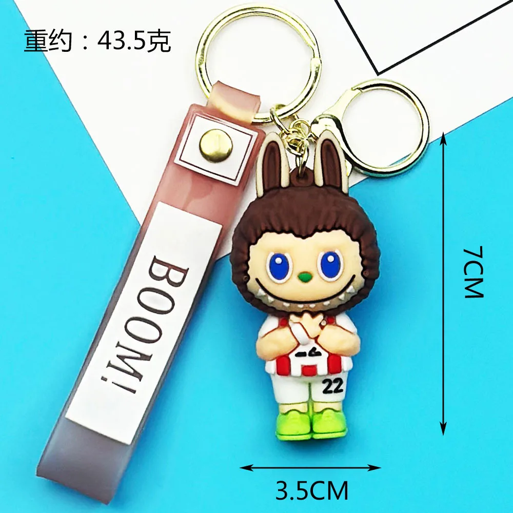 MINISO милый новый мультфильм аниме Labubu маленькая овечка футбольный костюм кукла