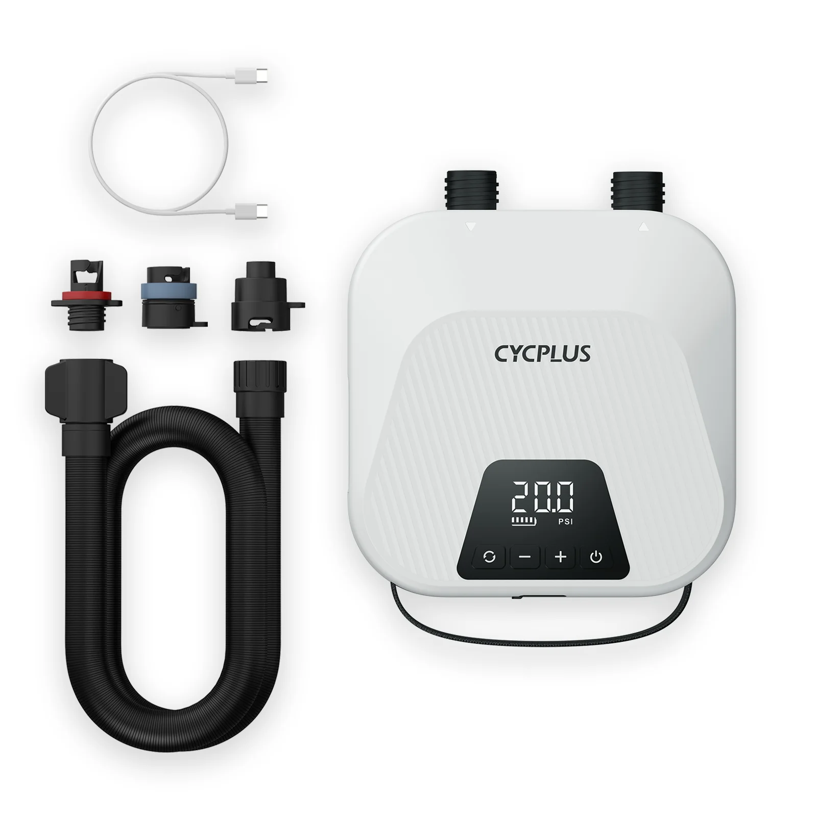 Умный воздушный насос CYCPLUS 20 фунтов на кв. дюйм для палатки насоса 2600 мАч