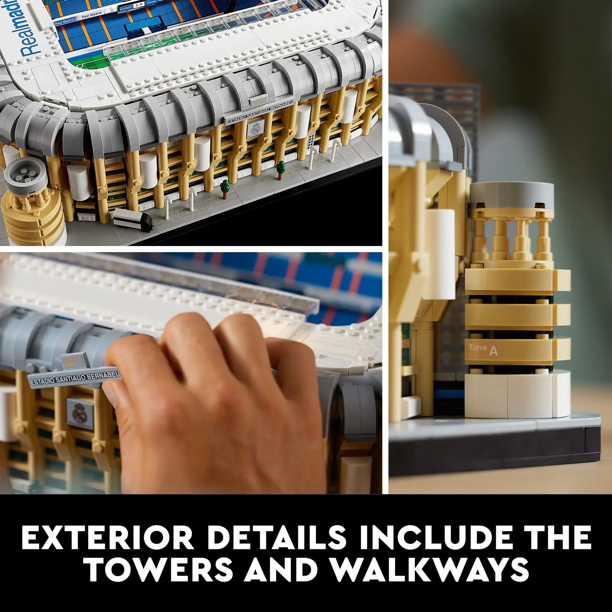 Фигурки LEGO Реал Мадрид стадион Сантьяго бернабиу 10299 набор строительных блоков