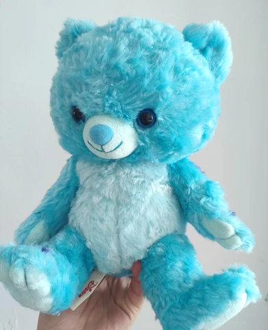 Новинка, плюшевая кукла Disney UniBEARsity газированная (Салли), мягкая игрушка-медведь, синяя