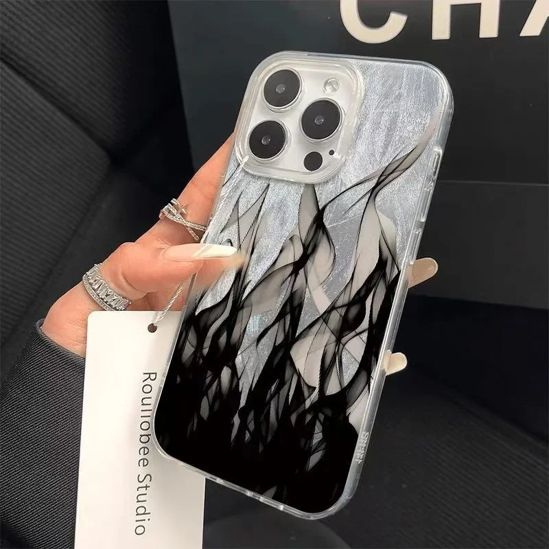 Фото Модный чехол Fire Flame для Xiaomi Redmi Note 12 11 10 13 14 Pro Plus 4G 5G 14C 13C 11S 10S 12S 4G с посеребренной твердой задней крышкой №2